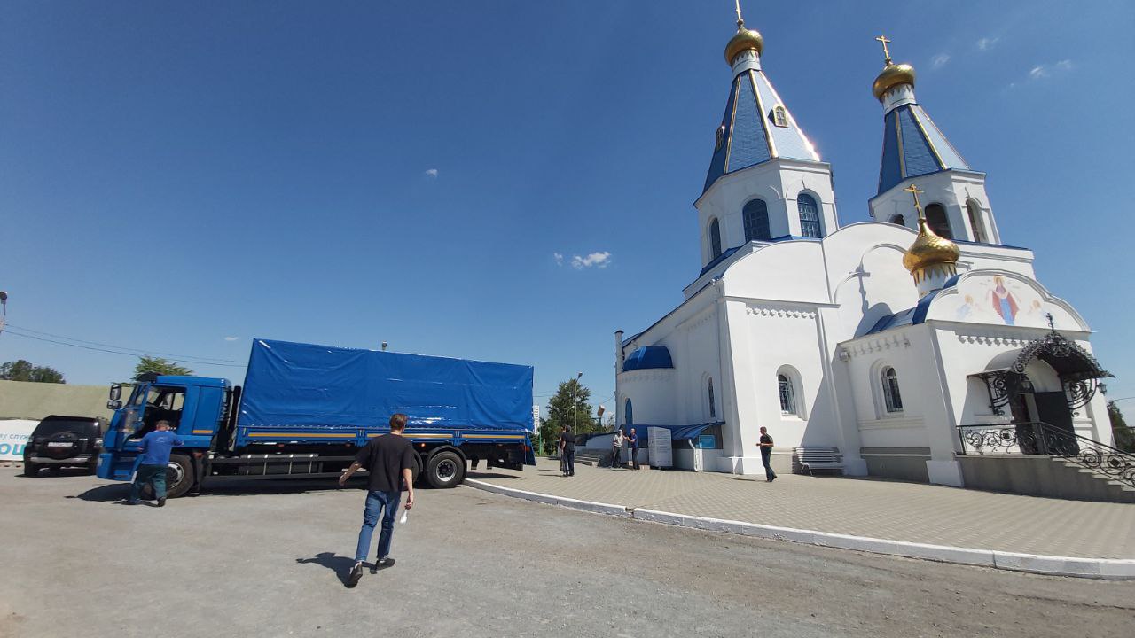 Штаб в Ростове-на-Дону в Нальчике - Церковная помощь беженцам и  пострадавшим от военных действий